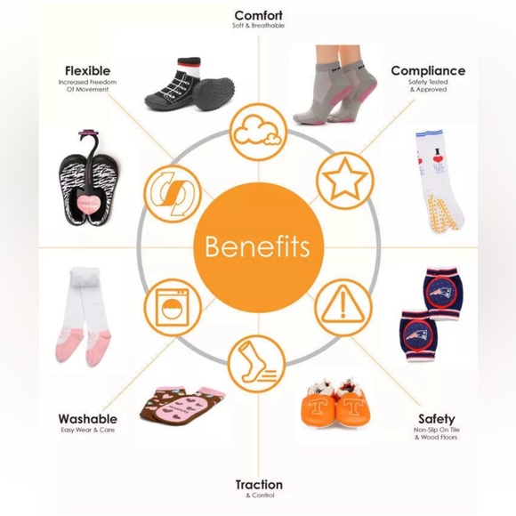 The Original Skidders Baby Toddler Girls Shoes Sz 24 Months  Skid Proof Washable - Picture 9 of 10